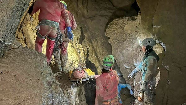 In photos: Ailing US explorer rescued after nine days in Turkish cave