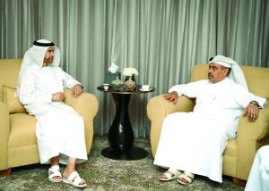 Al-Kuwari meets UAE state minister for financial affairs