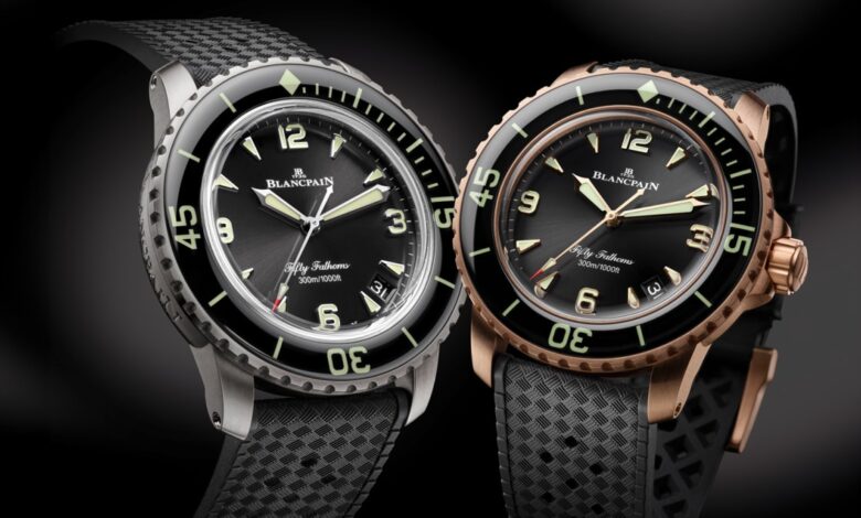 Blancpain presents its latest Fifty Fathoms Automatique watches in a smaller 42mm size