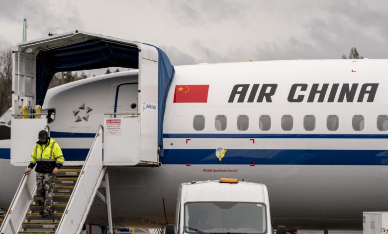 Chinese airlines slump on US move to curb flight frequencies