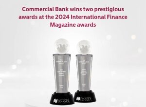 Commercial Bank wins two 'prestigious' accolades at 2024 International Finance magazine awards