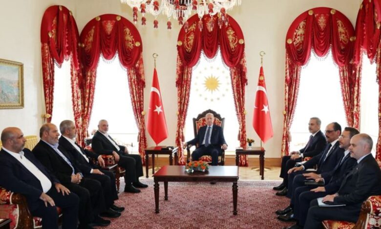 Erdogan meets Hamas leader in Türkiye, discusses efforts for regional peace