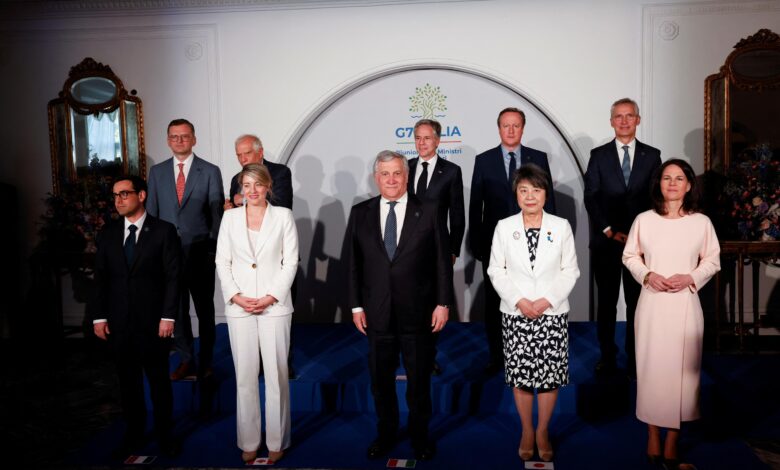 G7 pledges swift aid for Ukraine, seeks to calm Middle East