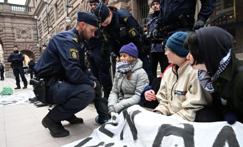 Greta Thunberg charged over Sweden climate protests