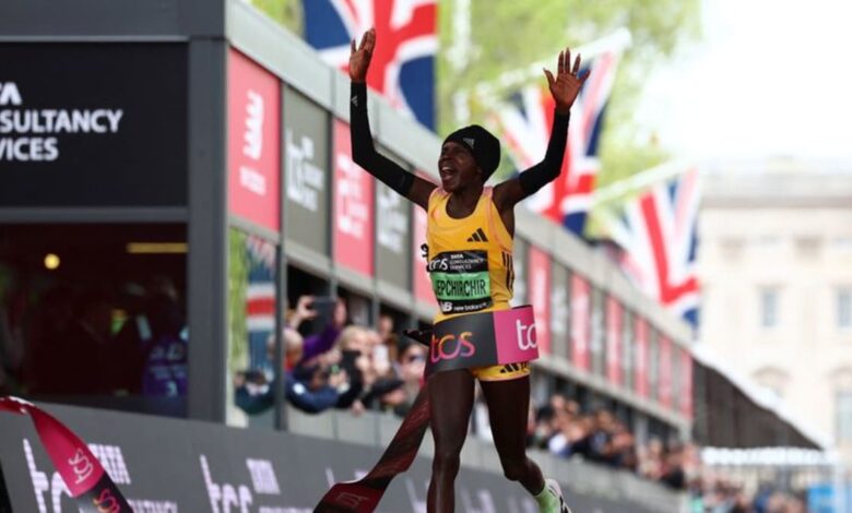 Jepchirchir crushes women's-only world record in winning London Marathon