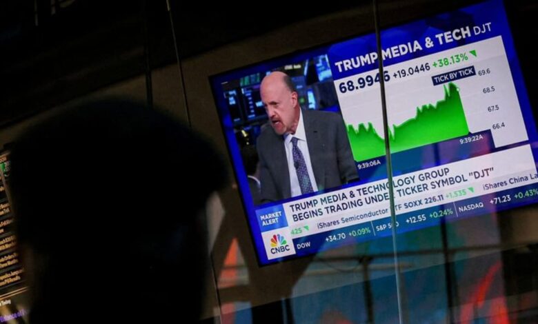 Trump's media company falls after raising going concern doubts