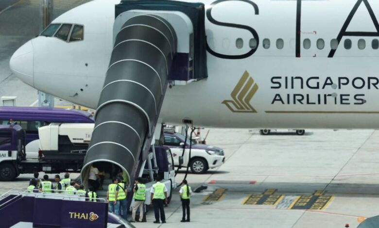 Aircraft that operated SQ321 returns to Singapore from Bangkok