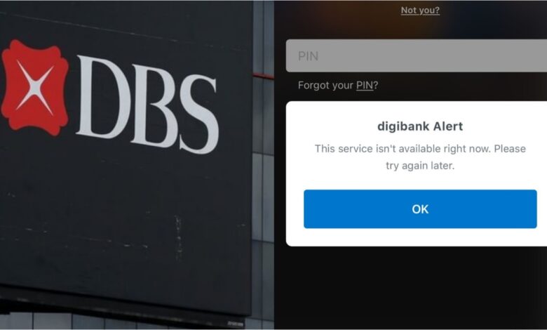 DBS internet banking services down for some users