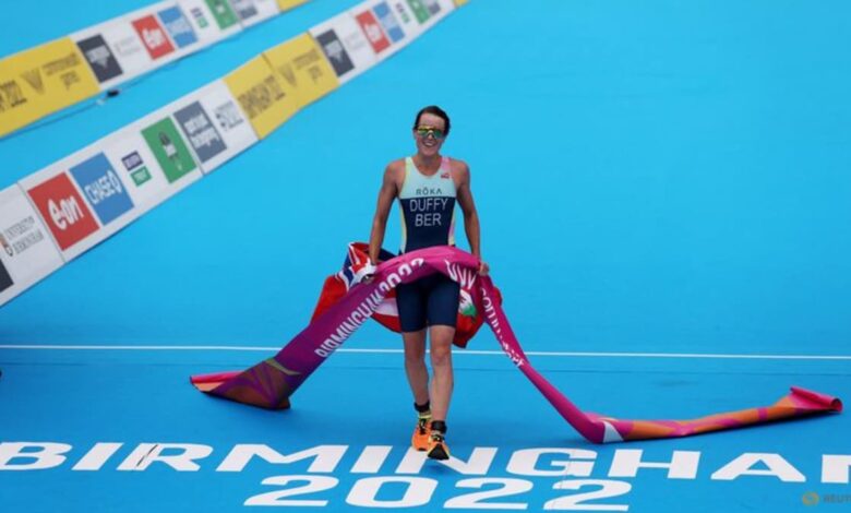 Defending triathlon champion Flora Duffy in race against time