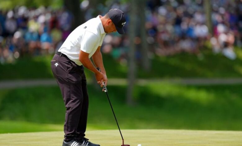 Flawless Schauffele ties major record with 62 at PGA Championship