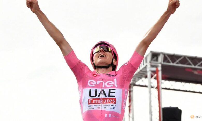 Pogacar leaves chasing pack behind on climb to win Giro stage 15