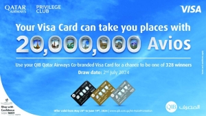 QIB, Qatar Airways Privilege Club and Visa launch exclusive campaign with prizes worth 20mn Avios