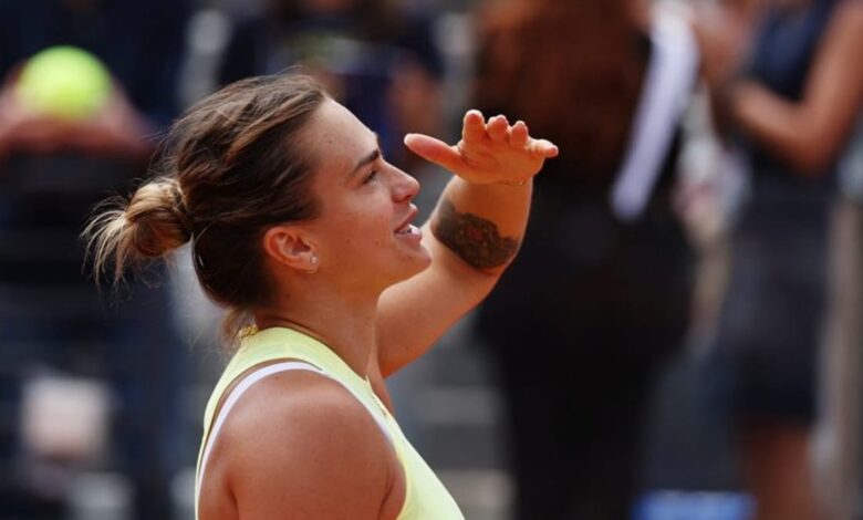 Sabalenka strolls to Italian Open semis with win over Ostapenko