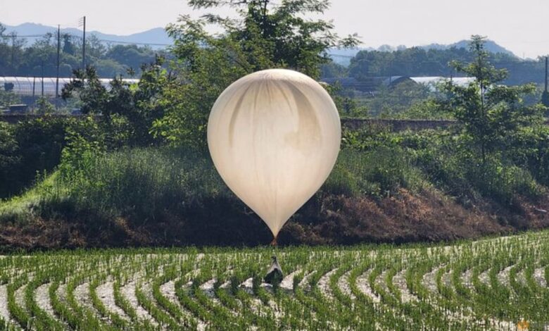 South Korea accuses North Korea of 'base' act by sending balloons with trash