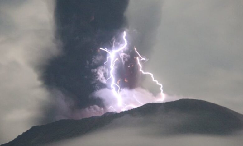 Indonesia's Mt Ibu volcano erupts, spewing clouds of ash