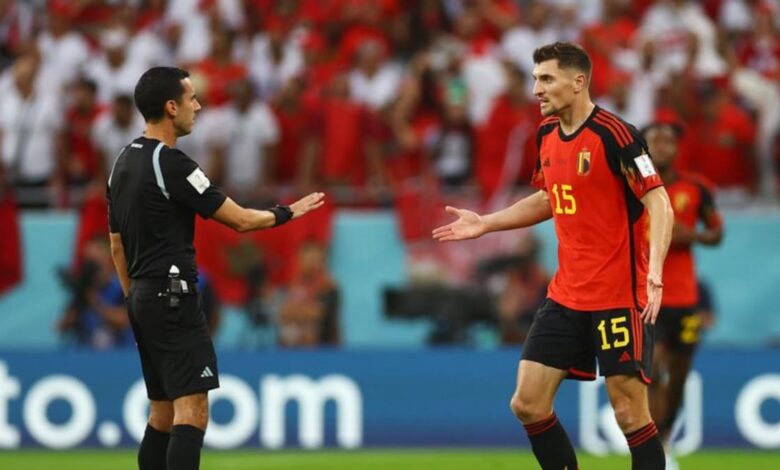 Injured Belgian fullback Meunier to stay behind for medical tests