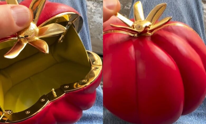 Loewe's Jonathan Anderson turns viral tomato meme into a real clutch