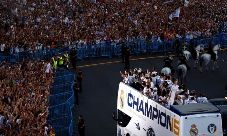 Tens of thousands paint Madrid white after Real's Champions League win