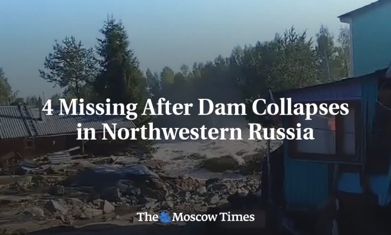 4 Missing After Dam Collapses in Northwestern Russia