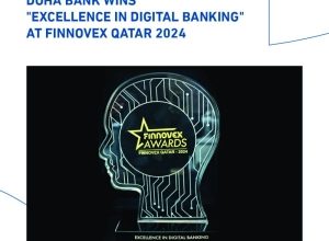 Doha Bank receives ‘Excellence in Digital Banking’ award at Finnovex Qatar 2024