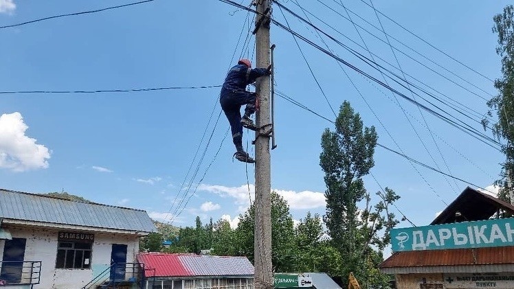 Electricity supply restored in Arslanbap and Kosh-Terek villages