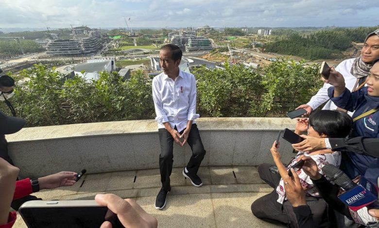 Indonesian president tries out palace in proposed new capital Nusantara