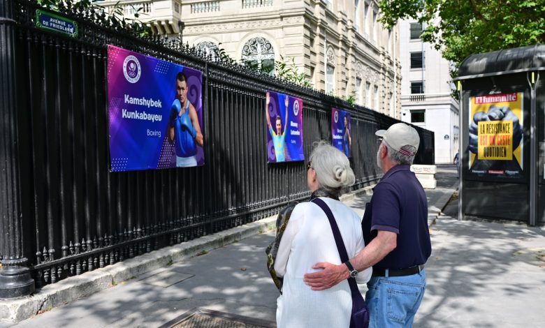 Kazakh Boxers’ Photos Adorn Paris Streets Ahead of 2024 Olympics