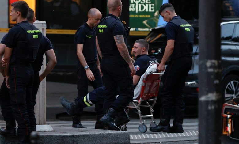 Man shot dead after knifing police officer in Paris ahead of Olympics