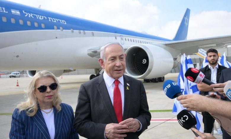 Netanyahu arrives in US for key visit, set to meet Biden Thursday