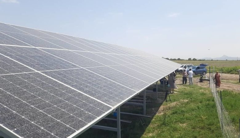 Solar panels installed in Too-Moyun rural municipality to supply water from well