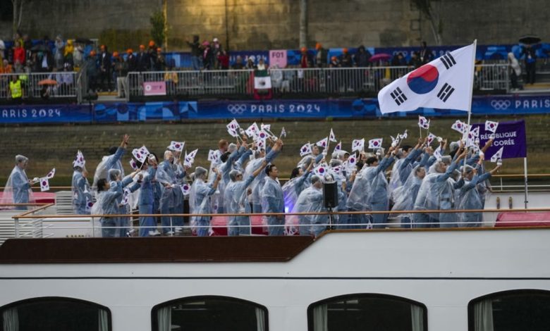 South Korea wrongly introduced as North Korea at Paris Olympics opening ceremony