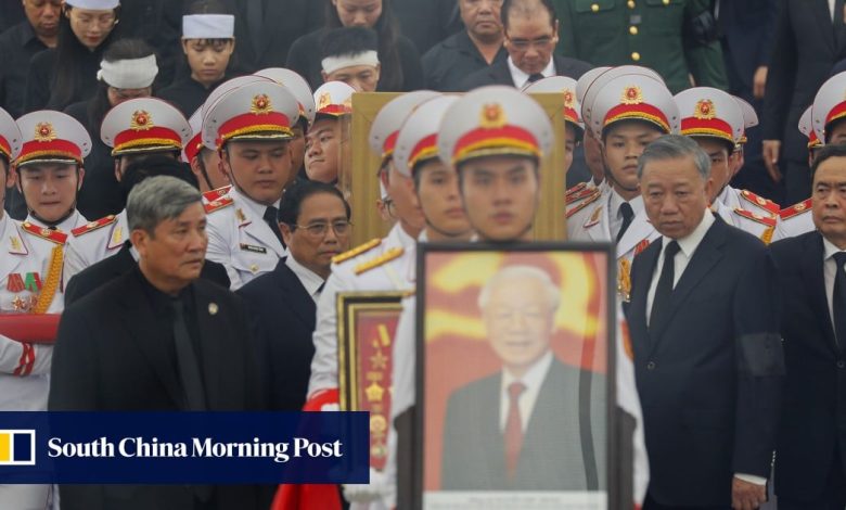 Thousands pay respects as Vietnam’s ‘especially outstanding’ leader is buried