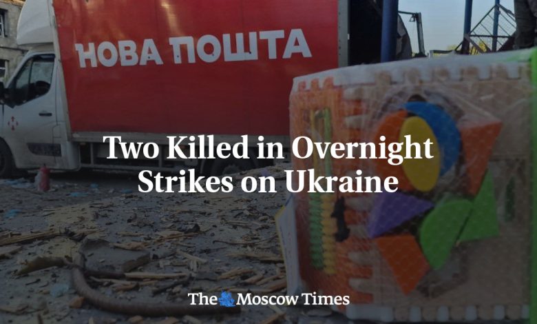 Two Killed in Overnight Strikes on Ukraine