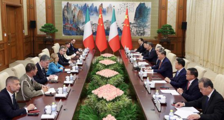 Xi meets Italian prime minister, calls for upholding Silk Road spirit