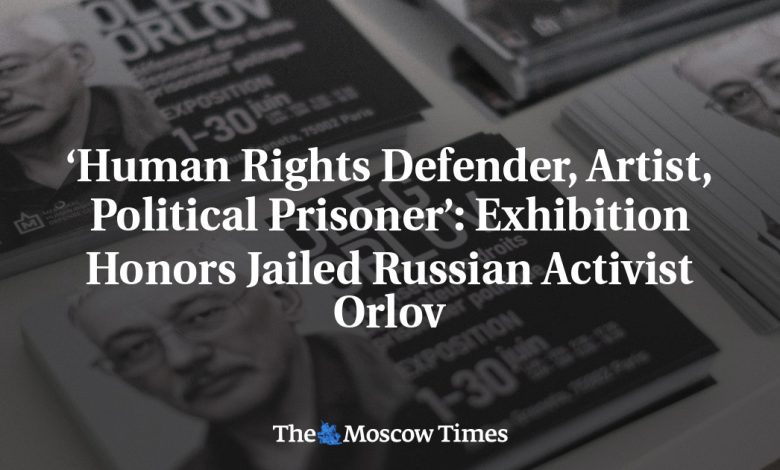 ‘Human Rights Defender, Artist, Political Prisoner’: Exhibition Honors Jailed Russian Activist Orlov