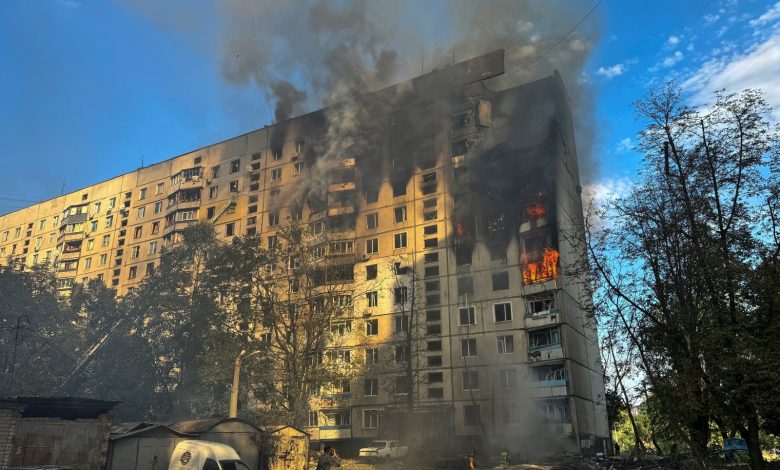 5 killed, 47 injured after Russian strike on high-rise in NE Ukraine