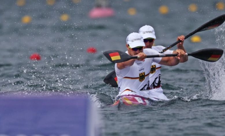 Canoeing-Germany win gold in men's kayak double 500m final at Paris Olympics