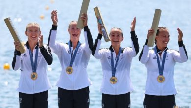 Canoeing-New Zealand kayakers erase Tokyo pain with Paris win