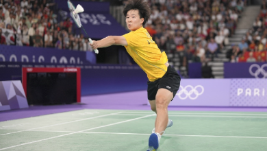 China's He falls short as An wins Paris women's singles badminton gold