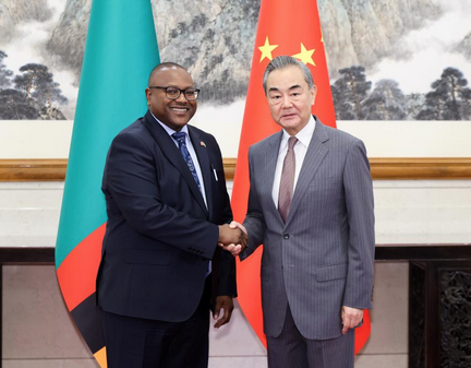 Chinese FM holds talks with Zambian counterpart