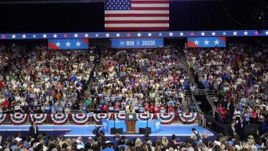 Harris campaigns in Arizona, while Trump is in Montana