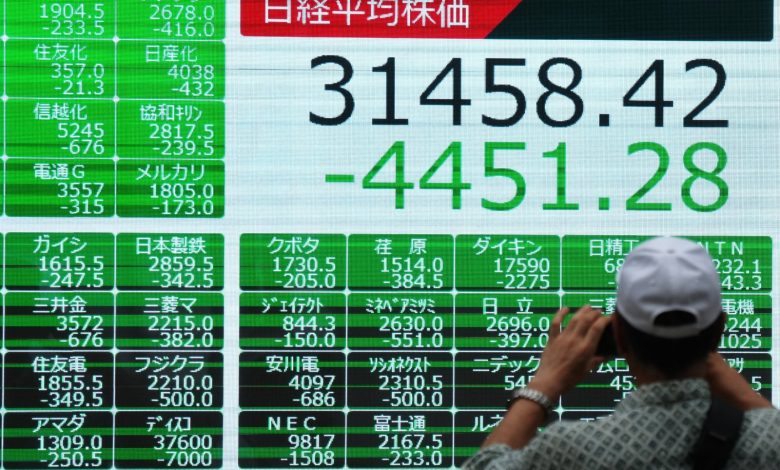 Japan's Nikkei suffers biggest rout since 1987 Black Monday