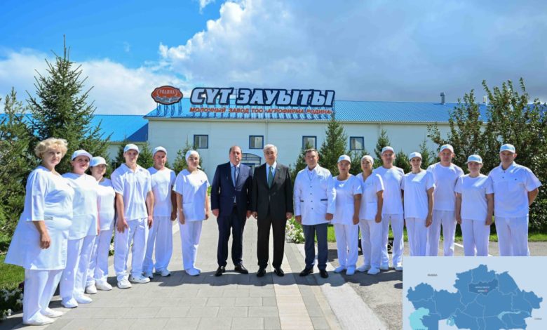 Kazakh President Visits Production Facilities in Akmola Region