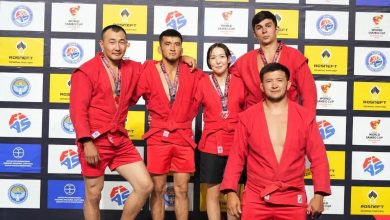 Kyrgyz national team wins 5 medals on day one of World Sambo Cup