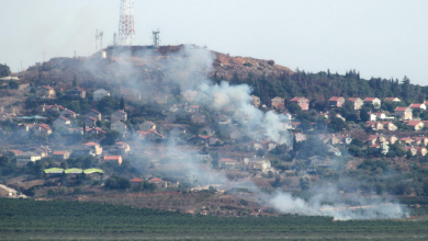 Live: View of N Israel's skyline