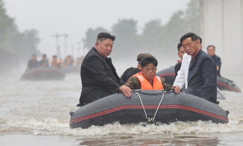 North Korean leader revisits flooded area, offers plan to bring people to capital, KCNA says