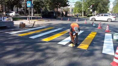 Road signs installed near schools in Bishkek in run up to start of academic year