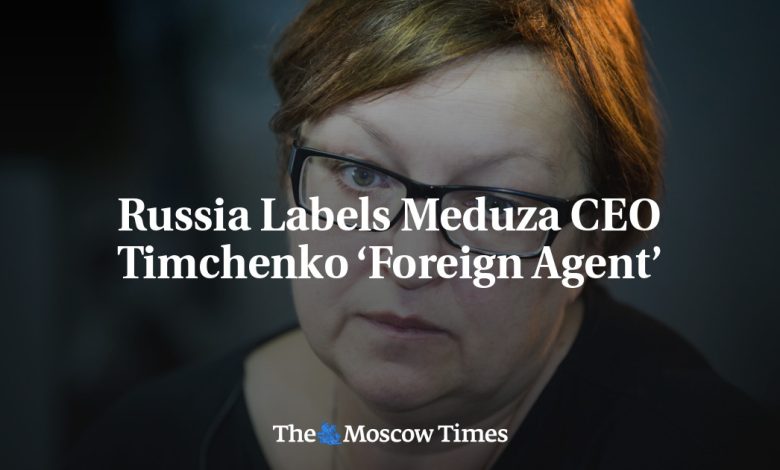 Russia Labels Meduza CEO Timchenko ‘Foreign Agent’