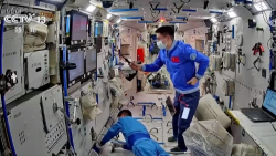 Shenzhou-18 crew conducts fire alarm test, blood sampling in space