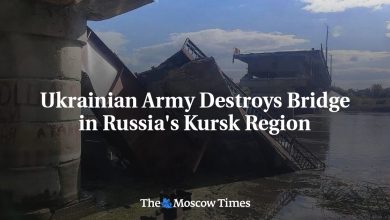 Ukrainian Army Destroys Bridge in Russia's Kursk Region